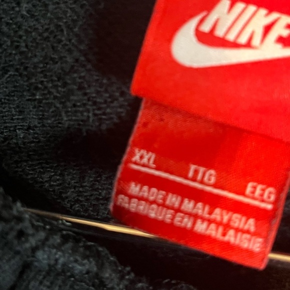Vtg Nike Red Label Hoodie Spellout Sz 2X Sweatshirt Front Pocket - Picture 7 of 7
